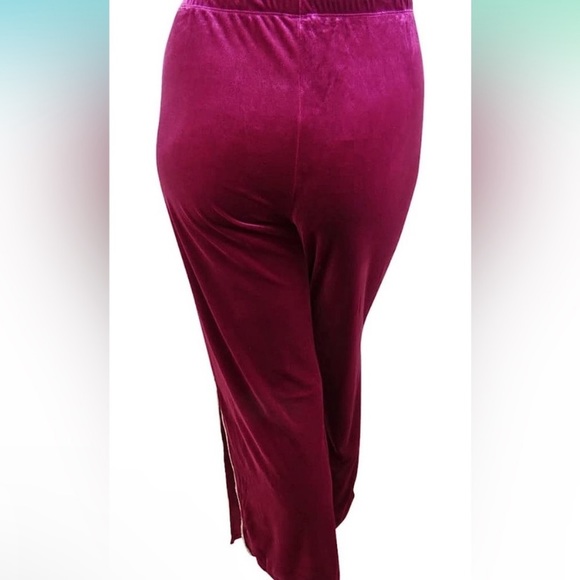 MSK Velvet Pants with Rhinestones - Picture 3 of 5